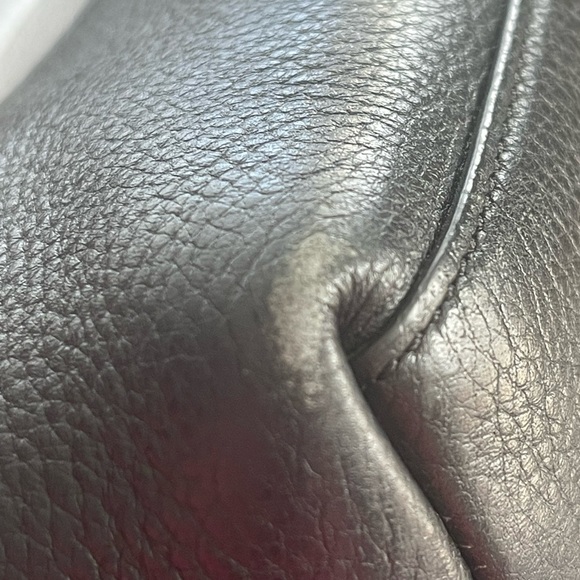 Cole Haan Palermo Silver and Black Two-Tone Leather Tote Bag - Picture 11 of 12